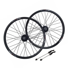 QHYRZE Pièces de rechanges QHYRZE BMX Paire De Roues 20 Pouces 406 Vélo Pliable Jante Frein À Disque Dégagement Rapide Roues 32 Trous Moyeu pour 7 8 9 10 Vitesses Cassette 1653g (Color : Black, Size : 406)