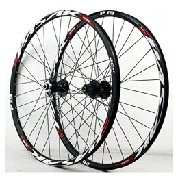 QHYRZE Roues VTT QHYRZE VTT Paire De Roues 26 27.5 29 Pouces Jantes Dégagement Rapide Vélo De Roues Frein À Disque Moyeu 32 Trous 7 8 9 10 11 12 Vitesses 2035g (Color : Red, Size : 27.5'')