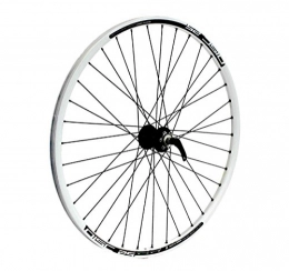 RIDEWILL BIKE Pièces de rechanges RIDEWILL BIKE &apos Roue arrière VTT 29 "Disque 9 V avec douilles Blanc (roues vTT) / Rear Wheel MTB 29 Disc 9S Eyeletted White (VTT Wheel)