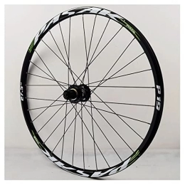 Asiacreate Pièces de rechanges Roue De Bicyclette 26 27, 5 29 Pouces Roue Arrière De Vélo De Montagne Jante 24H Blocage Rapide Frein À Disque pour Shimano 8-12 Vitesses Moyeux De Roue (Color : Green, Size : 27.5'')