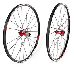 LYzpf Roues VTT Roue Velo De Vlo Montagne Avant Arrire Jantes Disque 26 inch Lger Alliage D'aluminium D'quipement, Red, 26inch