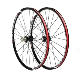 SHBH Pièces de rechanges SHBH Paire de Roues de vélo de Montagne 26 / 27, 5" VTT Jante Frein à Disque Roues à dégagement Rapide Moyeu 24H pour Cassette 7 / 8 / 9 / 10 Vitesses 1920 g (Taille : 27, 5'')