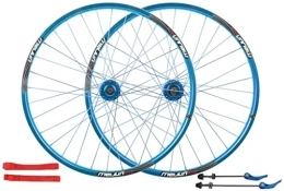 SJHFG Pièces de rechanges SJHFG Wheelset Rim en Alliage de Double Mur à Double Mur, 32 Trous VTT Roue de vélo de Montagne Définir la Roue de Frein à Disque Rapide Roue de vélo for 7 8 9 10 Vitesse Road Wheel