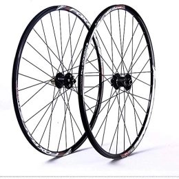 SLRMKK Roues VTT SLRMKK Paire de Roues de vélo de Montagne, 26 / 27.5in Roue de vélo à Double paroi Roue arrière Jante de Roue Avant Frein à Disque V-Brake Hybride à dégagement Rapide 24 Trous 7 / 8 / 9 / 10 / 11 Vitesse, 26