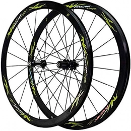 DSHUJC Roues VTT Super Light Carbon Wheels 700C Bike Wheelset, Double Wall Rim Mountain Cycling Hub Hybrid / Mountain Quick Release 24 Hole 8 / 9 / 10 / 11 Speed, for Mountain Bicycle