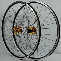 UPVPTK Pièces de rechanges UPVPTK Jaquette de VTT de Montagne 26 / 27.5 / 29in, Alliage d'aluminium à Double paroi MTB Rim Rouge Fast V / Frein à Disque 32h 7-11 Vitesse Roues arrière Avant Wheels