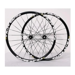 ZCXBHD Roues VTT VTT Paire De Roues 26 / 27, 5 / 29 Pouces Frein À Disque Verrouillage Central Axe Traversant Roue De Vélo De Montagne Alliage D'aluminium Cassette 7 / 8 / 9 / 10 / 11 Vitesses 24 Trous (Color : Black, Size : 26