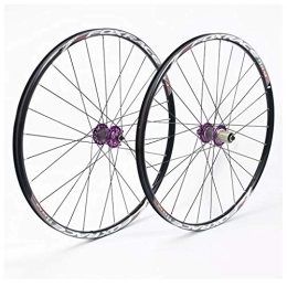 WRNM Roues VTT Vélo Roues 26 Montagne Paire De Roues De Vélo, Paroi Double Jante VTT Libération Rapide Frein À Disque Roulements Scellés Compatible 8 9 10 11 La Vitesse 120 Anneaux 28H ( Color : B , Size : 26inch )