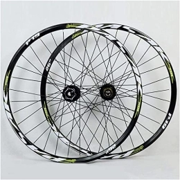 SJHFG Pièces de rechanges Wheelset 26" / 27, 5" / 29 Pouces de Roues de vélo de Montagne, 32H Double Couche en Alliage jier scellé de palier de freinage Road Wheel (Color : F, Size : 27.5inch)