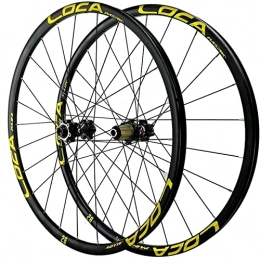 SJHFG Pièces de rechanges Wheelset 26 / 27, 5 / 29 Pouces Roues de vélo de Montagne, 24 Trous Six Nail Disc Frein en Aluminium Alliage Ultra-léger Rim Six-Griffes Freewheel Road Wheel (Color : Gold, Size : 27.5inch)