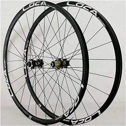 SJHFG Pièces de rechanges Wheelset Vélo de Montagne 700C 26 / 75.5 / 29inch Wheelset, Frein à Disque d'essieu à Travers 24H Roue arrière Avant 6claws Stright Tirez 12 Vitesse Roues Road Wheel (Color : Black, Size : 27.5")