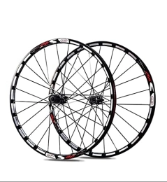 Wxnnx Roues VTT Wxnnx Paire de Roues de vélo de Montagne de Route à Double paroi à Disque à dégagement Rapide / Frein en V VTT Roues de 26 / 27, 5 Pouces Jantes de Frein à Disque à 5 roulements 7 8 9 10 11 Vitesses, A, 26