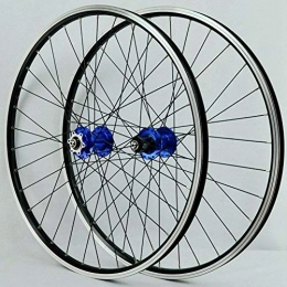 Wxnnx Paire de Roues VTT 26 Pouces Jante de vélo 32 Rayons VTT Roue Avant et arrière Frein à Disque/Jante 7-11 Vitesses Cassette QR moyeux de roulement scellés,C