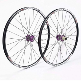 WYN Pièces de rechanges WYN Mountain Bike Wheelset for 26 27, 5 Pouces Vélo Vélo Alliage Double Mur de Charbon de Charbon de Carbone Libération Rapide Frein à Disque Compatible 7-11 Vitesse (Size : 27.5inch)