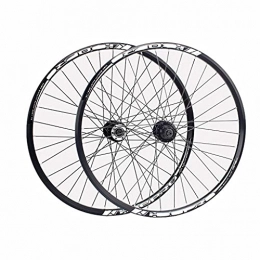 XCZZYC Roues VTT XCZZYC Paire de Roues de vélo VTT 26 Pouces Double paroi en Alliage d'aluminium Frein à Disque 27, 5 Pouces Roues de Cyclisme Hybride / Montagne pour 7 / 8 / 9 / 10 Vitesses