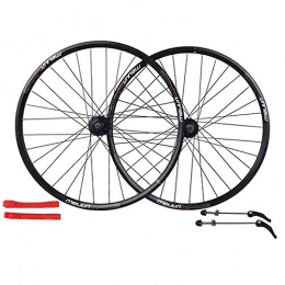 XCZZYC Roues VTT XCZZYC Paire de Roues de vélo VTT 26 Pouces Frein à Disque Jantes de Cyclisme Roue à dégagement Rapide Roue de vélo 32 Rayons pour Volant à Cassette 7-10 Vitesses