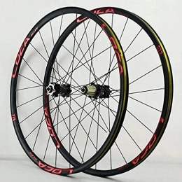 XCZZYC Roues VTT XCZZYC Paire de Roues pour VTT 26 / 27.5 / 29 Pouces Frein à Disque de vélo Roue de vélo Jante en Alliage Double Couche 24 Rayons 8-12 Vitesses moyeux de roulement scellé par Cassette QR