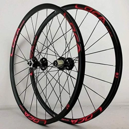 XCZZYC Pièces de rechanges XCZZYC Roue de vélo 26 / 27, 5 Pouces Jantes en Alliage à Double paroi Frein à Disque VTT vélo Roues QR NBK moyeux à roulement scellé 6 cliquets 8-12 Vitesses Cassette 24H