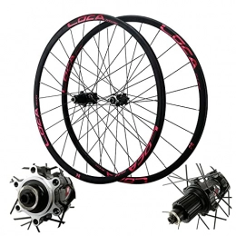 XCZZYC Roues VTT XCZZYC Roues de Montagne 27.5 Pouces VTT Jante de Cyclisme 700C, Frein à Disque de Jante de vélo à Double paroi dégagement Rapide 24 Trous pour 8-12 Vitesses