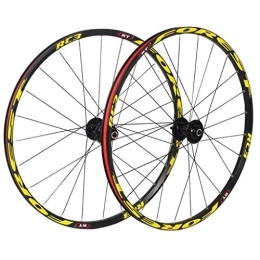 YGB Roues VTT YGB Paire de Roues de vélo de Montagne 26 Pouces, moyeu de vélo de Jante de vélo à Double paroi pour VTT 5 Palin Hybrid Quick Release 24 Trous 8 / 9 / 10 Speed ​​Sports & Outdoors