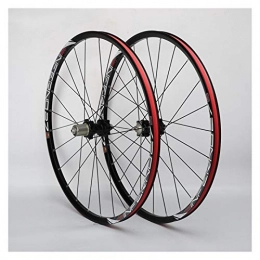 Yuanfang Roues VTT Yuanfang Nue VTT 26 Pouces Roues en Alliage d'aluminium de Frein à Disque Rim 10 Vitesses Cassette moyeu à roulement à Base Shimano Quick Release Noir (Roue Avant + Roue arrière) CN (Size : 26")