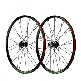 AISHANG Pièces de rechanges ZHTY Ensemble de Roues de vélo 26"Roue de vélo VTT Pneu à Jante en Alliage à Double paroi 1.5-2.1" Frein à Disque 7-11 Vitesses Roulements scellés Moyeu Libération Rapide