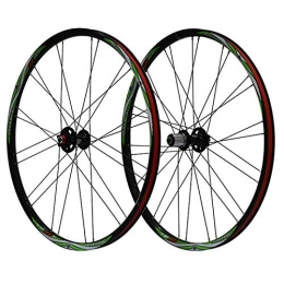 ZYHDDYJ Pièces de rechanges ZYHDDYJ Ensemble de roues de vélo de montagne de 66 cm en alliage d'aluminium à double couche pour roue d'inertie à 7 / 8 / 9 vitesses (couleur : noir, taille : logo rouge)