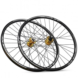 ZYHDDYJ Pièces de rechanges ZYHDDYJ Ensemble de roues de vélo de montagne de 66 cm à l'avant et à l'arrière - 4 roulements à billes - Frein à disque à 32 rayons - En alliage d'aluminium - Cassette de 7 à 11 vitesses