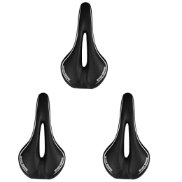 ABOOFAN Pièces de rechanges 3 Pièces Selle Vtt Trou Creux Vélo Respirant Sièges De Vélo Rembourrés Grosse Selle Se Détendre à Vélo Selle De Vélo De Route Bicyclette Doublure Siège Cuir Haute Résilience