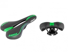 breluxx Sièges VTT Breluxx Selle de vélo en gel pour VTT, selle confortable, siège de vélo ergonomique ouvert, vert et noir