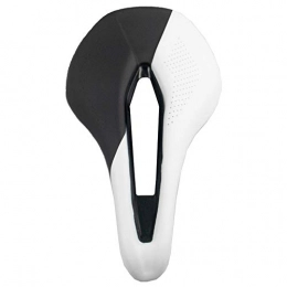 BXGSHOSF Pièces de rechanges BXGSHOSF Selle de vélo Vélo de Montagne Vélo de Route Vélo de Montagne Coussin de Course PU Coussin Souple Respirant (Blanc)