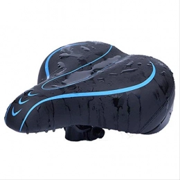 CAISHENY Sièges VTT CAISHENY Selle de vélo Confortable Selle Universelle élargie Coussin Confortable Balle en Caoutchouc Mise à Niveau Accessoires de vélo Noir + Bleu