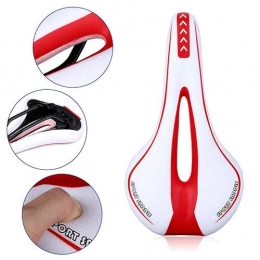 Ciel toil Pièces de rechanges Ciel étoilé Coussin vélo Nouveau matériel équestre Confortable et Respirante Silicone Seat Route Selle VTT Accessoires (Color : White Red)