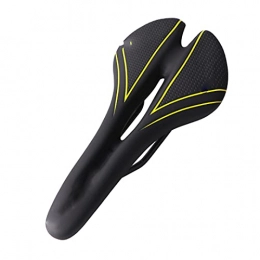 Computnys Pièces de rechanges Confortable Vélo Vélo Siège Coussin Pad Cycle Siège Ultra-Léger Montagne VTT Vélo Selle Pièces Rechange Black Yellow