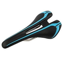 luckiner Sièges VTT Coussin de selle de vélo souple pour VTT - Coussin de selle ultra léger - Noir et bleu