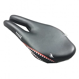 CYGG Sièges VTT CYGG Selle de vélo, Noir et Rouge Respirant en Forme de U siège de vélo Creux siège de vélo de Route de Montagne en Cuir Requin Graphique