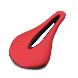 DALUXE Sièges VTT DALUXE Vélo de Route Vélo VTT Selle Seat Route Selles Vélo VTT Racing Selle PU Doux et Respirant Coussin de siège, Rouge