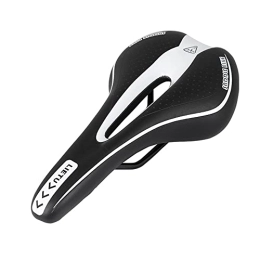 HYG Pièces de rechanges Dexian Selle de vélo confortable pour VTT, vélo de route, ergonomique, souple, respirant, accessoires de vélo (noir + blanc)