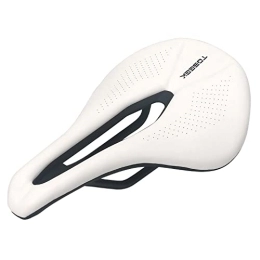 EKOMIS Pièces de rechanges EKOMIS Selle VTT Ultralight Respirant Confortable Coussin de siège de siège de vélo de vélo de Course VTT Composants des pièces de Selle de vélo de Route Accessoire Velo (Color : White Bicycle Seat)