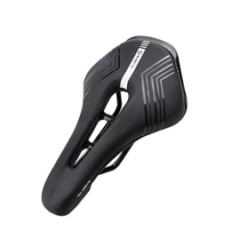 Elida Sièges VTT Elida Selle de vélo confortable Coussin de siège de vélo absorbant les chocs en mousse à mémoire de forme rembourré en cuir pour VTT