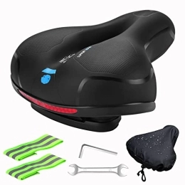 eROOSY Pièces de rechanges eROOSY Selle de Vélo, Selle de vélo Ergonomique Creuse, Siège de Vélo Imperméable et Respirante avec Bande Réfléchissante Arrière, Confortable Selle Vélo pour Vélos de Route, VTT, Vélos de Ville