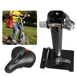 Euopat Pièces de rechanges Euopat Selle Pliante, Selle Confortable pour Hommes Femmes Selle de Planche à roulettes électrique Scooter Pliable réglable Absorbant Les Chocs