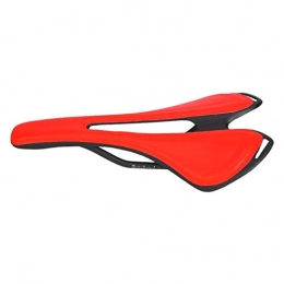 FASJ Pièces de rechanges FASJ Coussin de vélo, Selle de vélo Souple 3K antidérapante en polyuréthane pour vélos de Route VTT(Red)