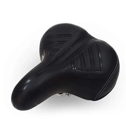 GHJKBJ Sièges VTT GHJKBJ siège de VTT, Extra Big Large Coussin Confortable à vélo Vélo Printemps Seat VTT Selle du vélo (Couleur : Black)