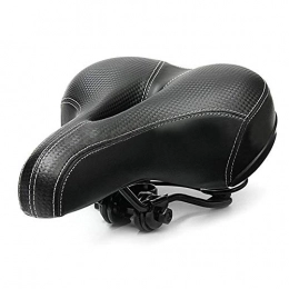 GHJKBJ Sièges VTT GHJKBJ siège de VTT, Grand Siège de vélos, Big Faire du vélo Bum Selle Route VTT Vélo Large Soft Pad Coussin Confort (Couleur : Black)