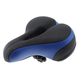 GHJKBJ Sièges VTT GHJKBJ siège de VTT, Silicone VTT Vélo de Route Seat avec des Autocollants réfléchissants, Selle Thicken Faire du vélo Coussin Souple Respirant Coussin Gel Silica (Couleur : Blue)