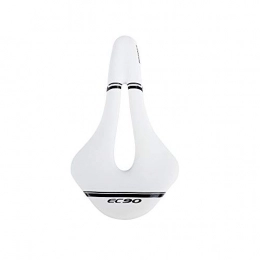 GHMOZ Pièces de rechanges GHMOZ Sport extérieur EC90 PU Doux et Respirant Coussin vélo Siège Selle VTT Route Selles VTT Course Selle Accessoires Vélo (Color : Blanc)