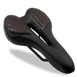 GJJSZ Pièces de rechanges GJJSZ Selle de vélo Selle de vélo Respirant PU Cuir Creux Coussin Confortable Route VTT Vélo Selle Gel + Polyuréthane Antichoc