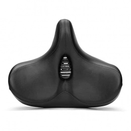 Sensiabl Pièces de rechanges Grand coussin de selle de vélo respirant en cuir pour VTT - Absorbe les chocs - Noir