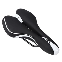 HBOY Pièces de rechanges HBOY Siège De Vélo De Montagne, Selle De Vélo Étanche pour, Remplacement De Confort Doux Rembourré avec Amortisseur Imperméable pour VTT De Montagne, Blanc